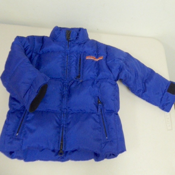 POLO RALPH LAUREN blue full ZIP HOODED PUFFER jacket coat toddler 18 Months t18
